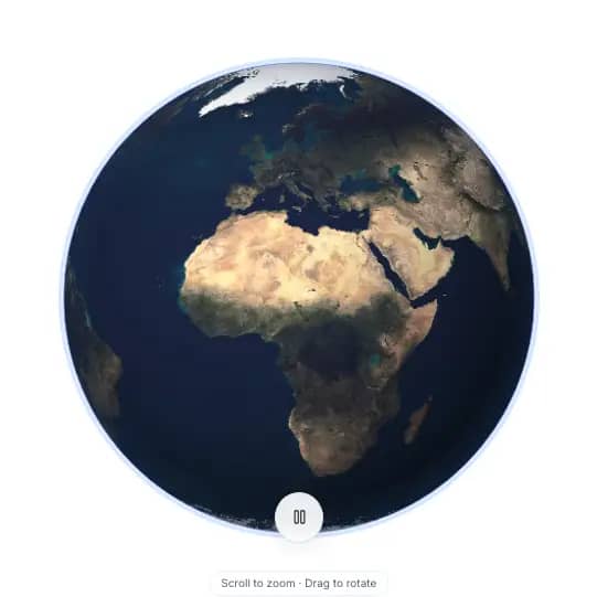 The Pynn Marketplace globe, with startups across the world